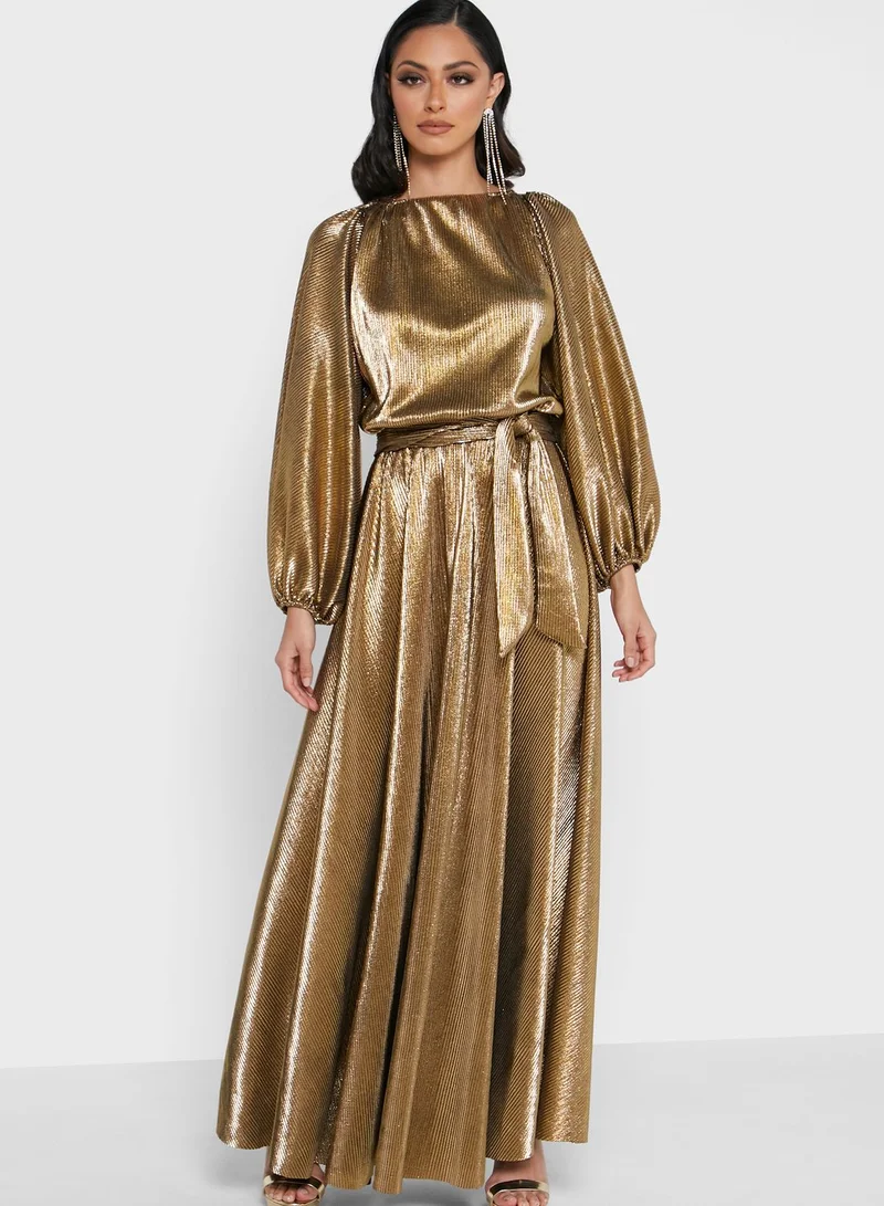 Shahad x Khizana Shimmer A-line Dress