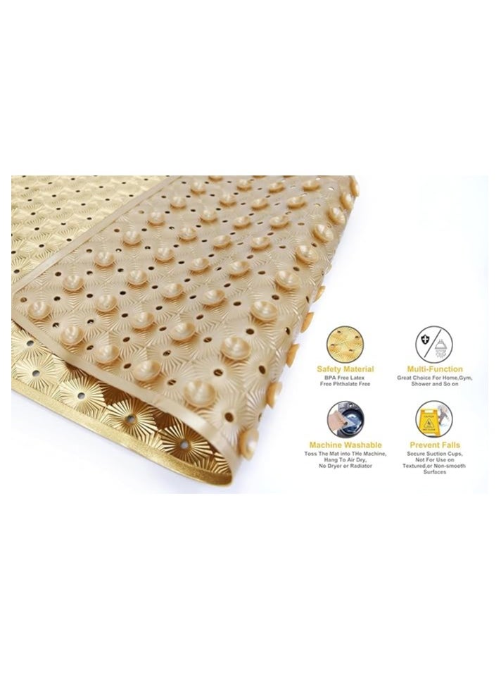 Spaceshoop Shower Mat Non Slip with Drain Hole- Anti Slip Bathroom Stall Mat  - Image 2
