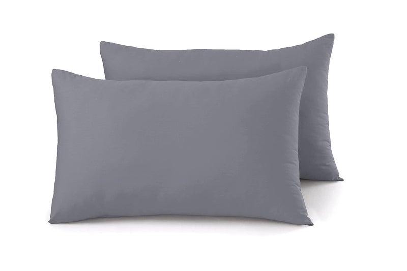 Sapphire collection 100 Egyptian Cotton 300 Thread Count Pair of Pillowcase Grey