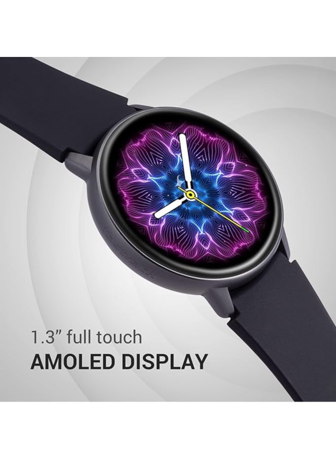 Fastrack Reflex Play|1.3” AMOLED Display Smart Watch with AOD|Premium Metallic Body|Animated Watchfaces|in-Built Games|BP & Sleep Monitor|24x7 HRM|SpO2|Multiple Sports Modes|Upto 7 Day Battery|IP68
