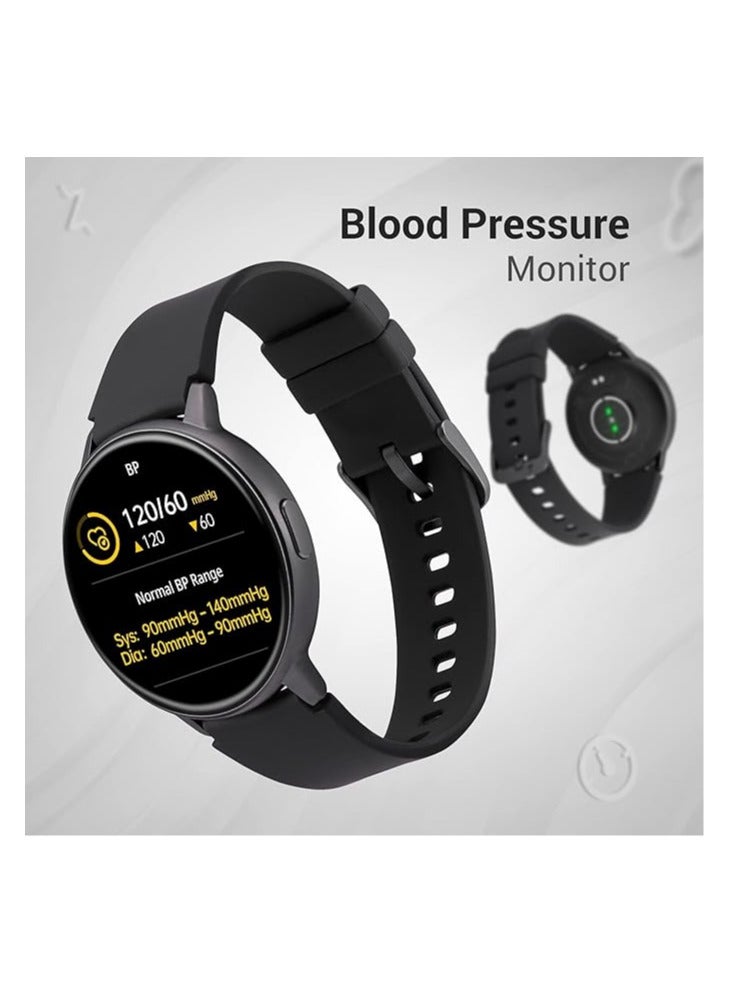 Fastrack Reflex Play|1.3” AMOLED Display Smart Watch with AOD|Premium Metallic Body|Animated Watchfaces|in-Built Games|BP & Sleep Monitor|24x7 HRM|SpO2|Multiple Sports Modes|Upto 7 Day Battery|IP68