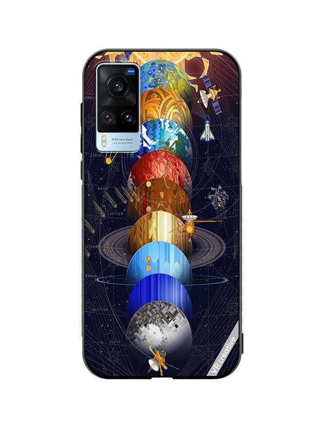 VR CREATIVE Protective Case Cover For Vivo X60 Earth Design Multicolour - Image 1