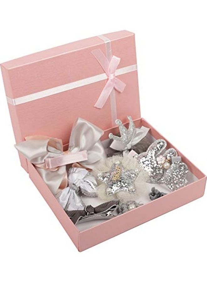 Yellow Bee Fashionable Hair Clip Set Silver - Image 5