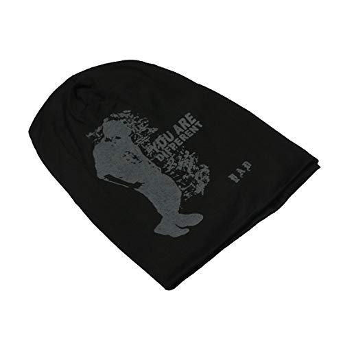 iSWEVEN Cotton Slouchy Beanie and Skull Cap for Summer, Winter, Autumn & Spring Season, Can be Used as a Helmet Cap Too - Free Size (7026A, Black) - Image 4