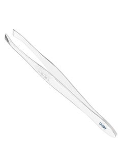 GUBB Metal Flat Tip Tweezer For Women Precision Eyebrow And Upper Lip Hair Removal Professional Stainless Steel Tweezer For Salonquality Grooming Silver Finish Finetipped Precision Tool  - Image 1
