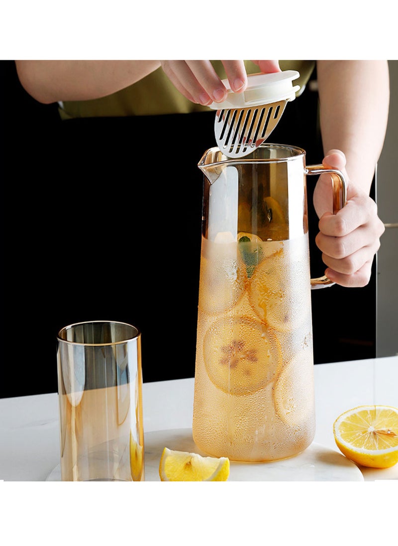 Glass juice and cold drinks glass jug 1800ml