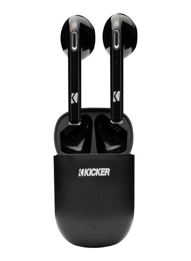 KICKER 50KTW1 True Wireless Earbuds, Bluetooth Earbuds with Microphone, Wireless Earphones for Android and iOS, Fast-Charging Case for USB-C Earbuds with 20 Hours of Playtime - Image 1