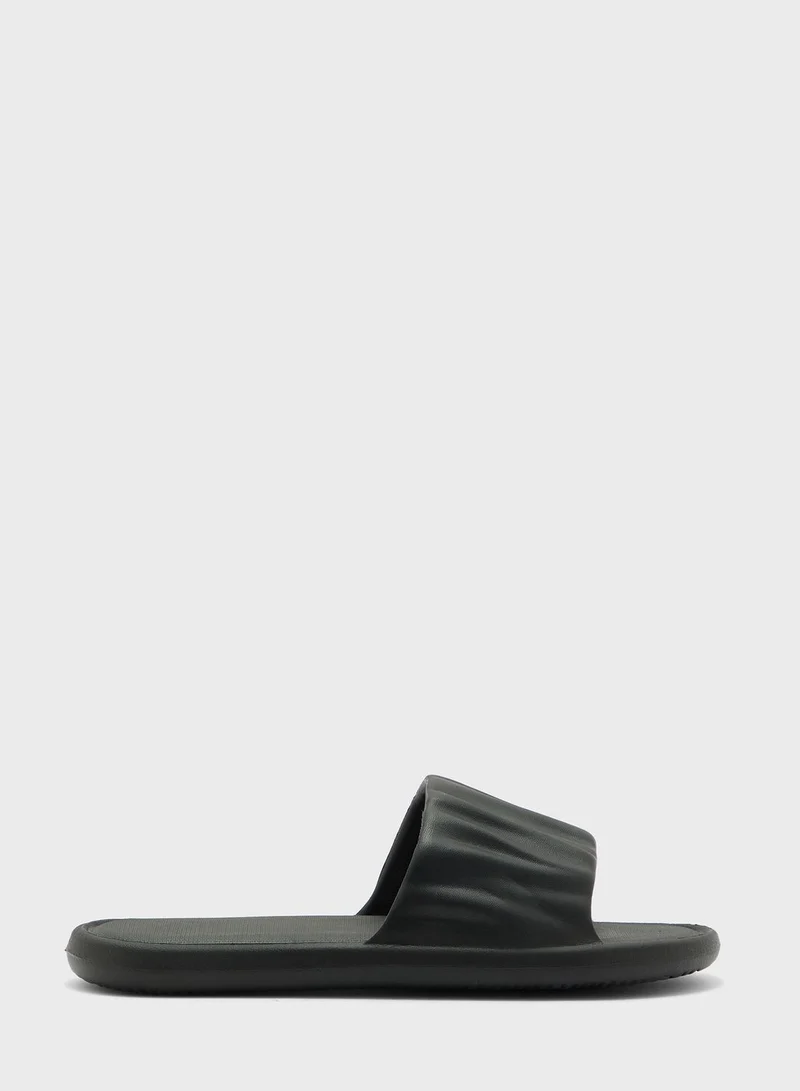 جينجر Ruched One Strape Slide