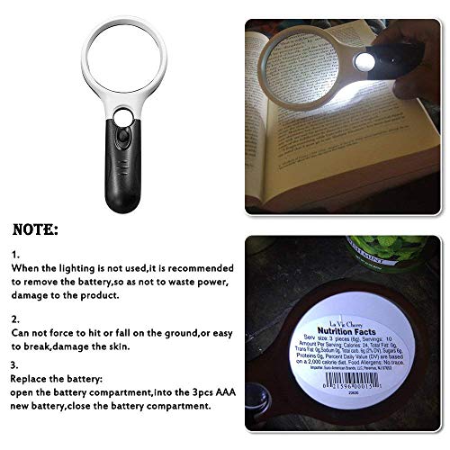 eS³kube 3 LED Light 45X Handheld Mini Pocket Microscope Reading Magnifying Glass Lens Jewellery Loupe - Image 4
