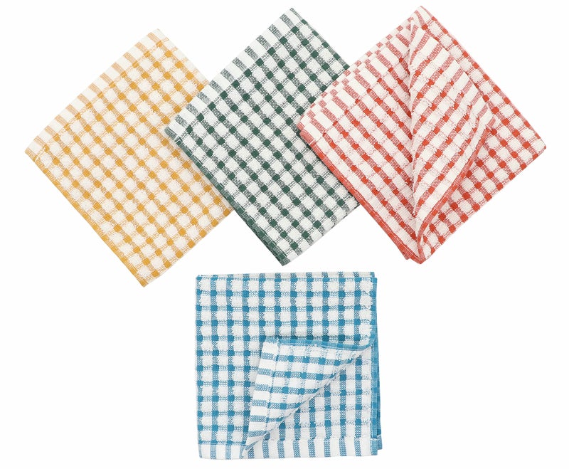HFGBLG Cotton Cleaning Rags Terry Dish Cloths for Washing Dishes, Set of 8 Dish Rags for Cleaning, Light and Soft Dish Towels for Kitchen Drying Dishes, 11.8 Inch x 11.8 Inch (Mix Color) - Image 2