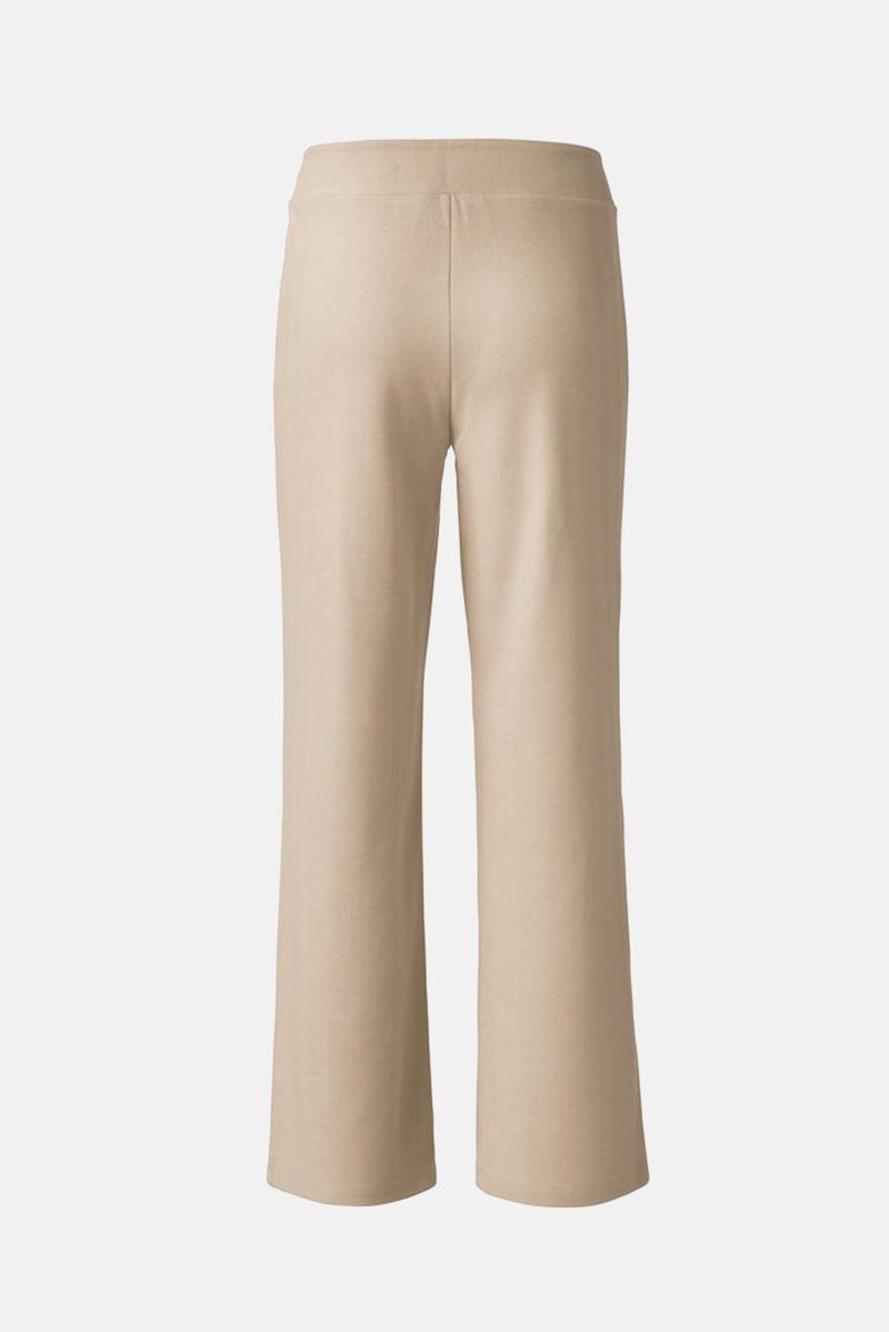 Tchibo Women Regular Fit Stripe No Pocket Pants, Tan  - Image 3
