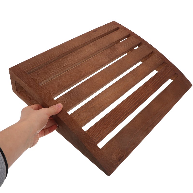 Wood Sauna Pillow - Ergonomic Headrest For Body And Neck Support - SPA Sauna Accessory For Relaxation, Natural Finish, 15 X 12 X 2.75 Inches - Image 2
