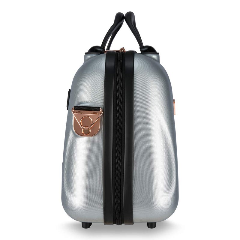 it luggage Vanity Case SparkleSilver138 Inches Handbag for Women Hardsided Cosmetic Box Polycarbonate Makeup Box 35 cm