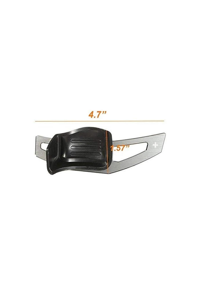 Xotic Tech Steering Wheel Shift Paddle Shifter Trim for MK5 MK6 GTI Jetta - Silver Aluminum - Image 4