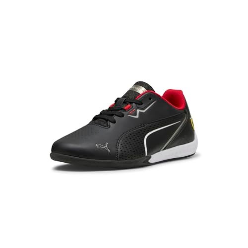 PUMA Scuderia Ferrari Drift CAT Sneaker, Black-Rosso Corsa, 4 US Unisex Big Kid - Image 1
