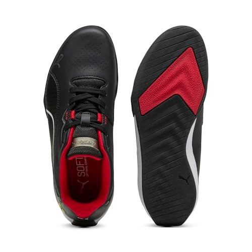 PUMA Scuderia Ferrari Drift CAT Sneaker, Black-Rosso Corsa, 4 US Unisex Big Kid - Image 2