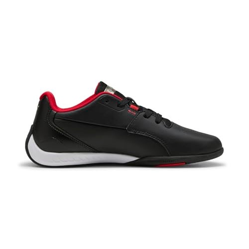 PUMA Scuderia Ferrari Drift CAT Sneaker, Black-Rosso Corsa, 4 US Unisex Big Kid - Image 3