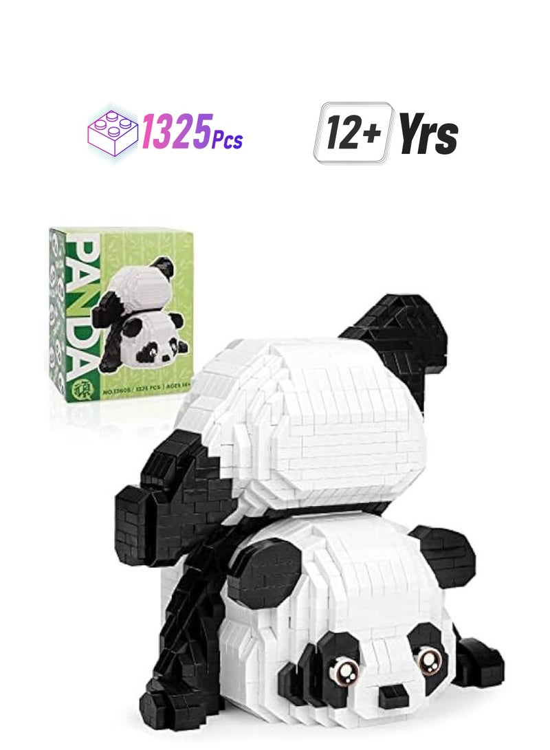 MIXDE Mini Building Blocks Animals Sets for Goodie Bags, 1325 PCS Micro Mini Panda Building Toy Bricks for Adults, Party Favors for Kids  - Image 1