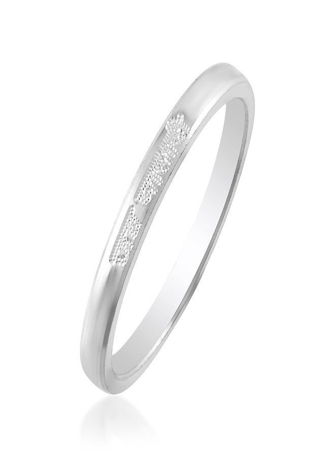morir Stylish Silver-Tone Kids Bangle with Engraved Jai Mata Di Design for Children Baby Boy and Baby Girl (Pack of 1 Piece) - Image 1