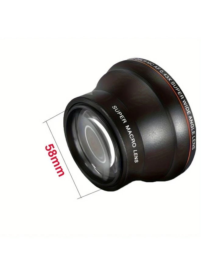 PM LC9 58 85mm Wide Angle Macro Lens 0 43X Optical Zoom Auto Focus For Contax - Image 1