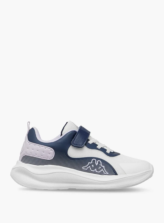 Kappa Girls' Panelled Sports Shoes with Hook and Loop Closure