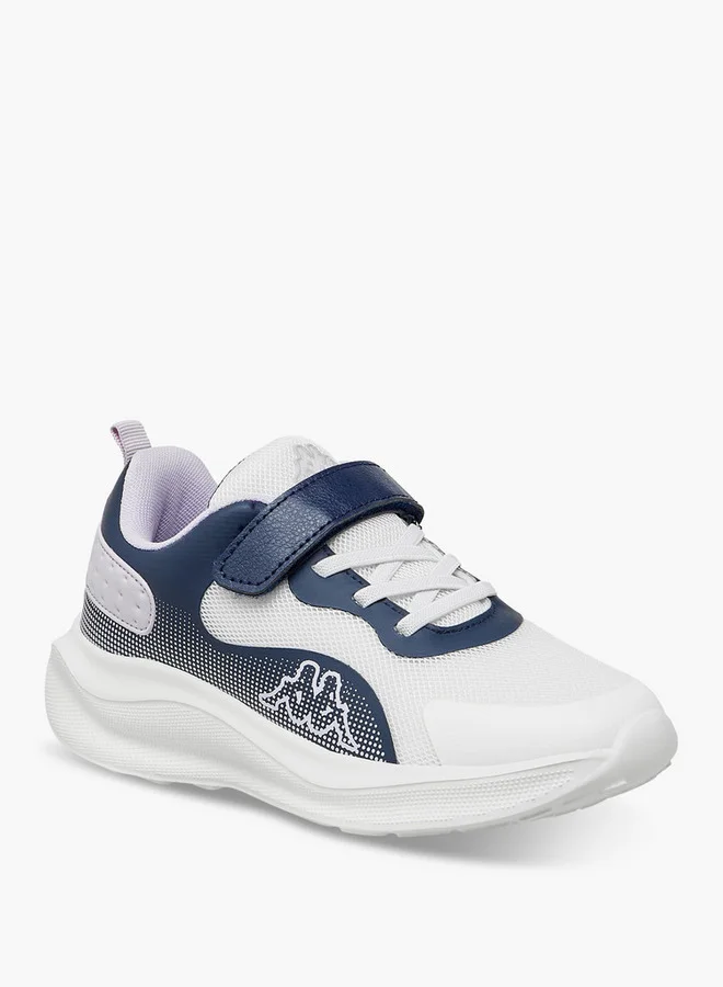 Kappa Girls' Panelled Sports Shoes with Hook and Loop Closure