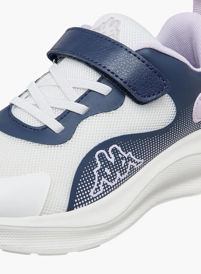 Kappa Girls' Panelled Sports Shoes with Hook and Loop Closure