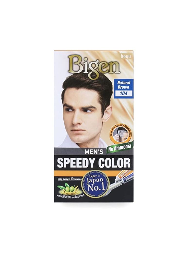 بايجن بيجين صبغة شعر رجالي سريعة لون104 بني طبيعي 80 جم - Image 1