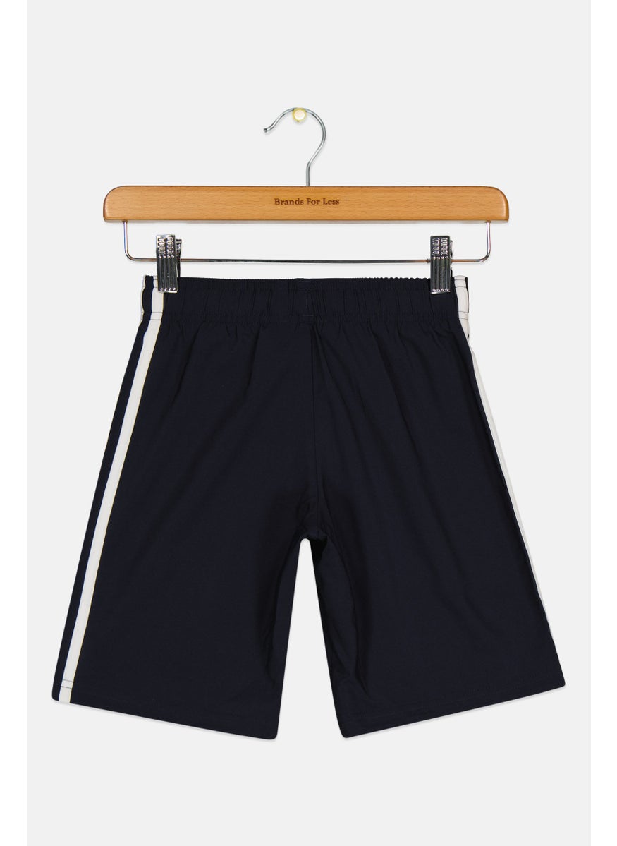 Adidas Kids Boy Sportswear Fit Outdoor Short, Navy  - Image 2