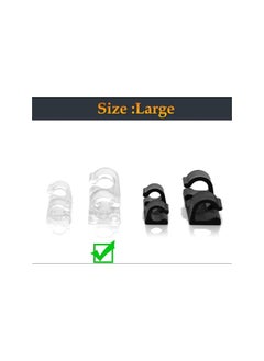 IIEPECA Size 48 Pcs Self Adhesive Cable Management Clips, Cable Organizers Sticky Wire Clips Cord Holder for TV PC Laptop Ethernet Cable Desktop Car Office Transparent  - Image 2