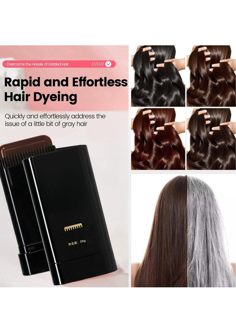 Black Comb Hair Dye,Hair Dye Applicator Brush,Hair Dye with Comb Applicator,Hair Dye for Gray Hair Coverage,2 in 1 Instant Dye for Women&Men (1PCS) - Image 2