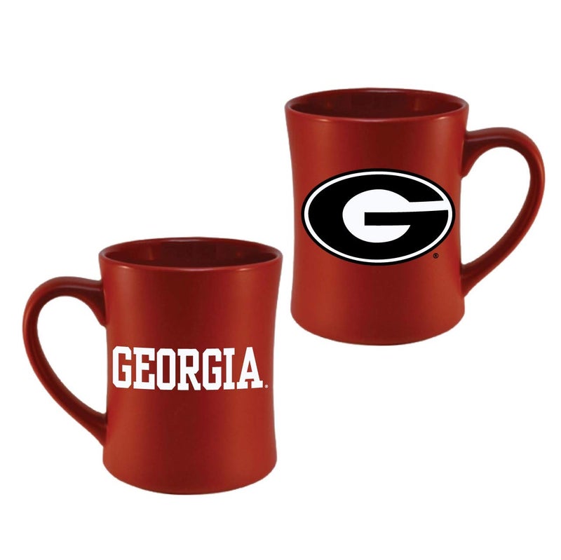 RFSJ Georgia Bulldogs Ceramic 16oz Sculpted Mug â€“ Official Team Logo Coffee Cup â€“ Handwash Recommended â€“ Individually Boxed