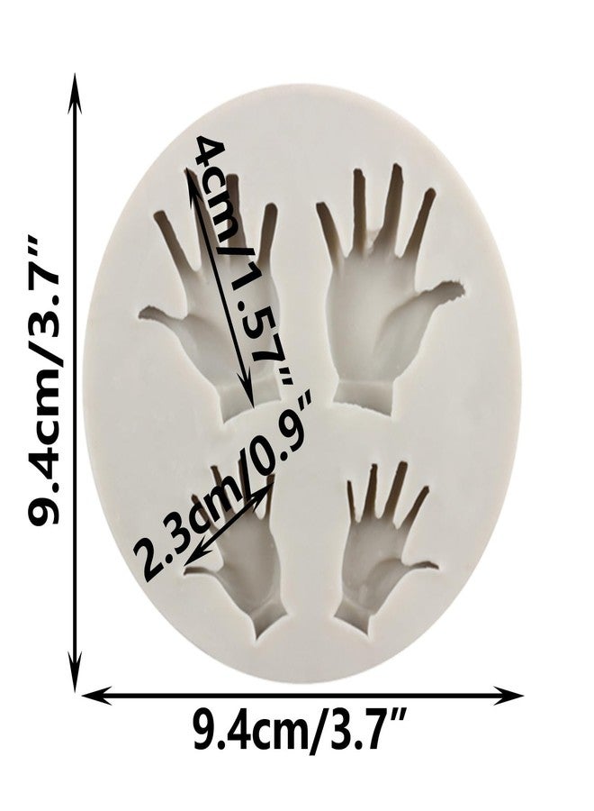MINFEIDMS Baby Silicone Fondant Molds Baby Hand Silicone Molds For Cake Decorating Cupcake Topper Candy Chocolate Gum Paste Polymer Clay - Image 2