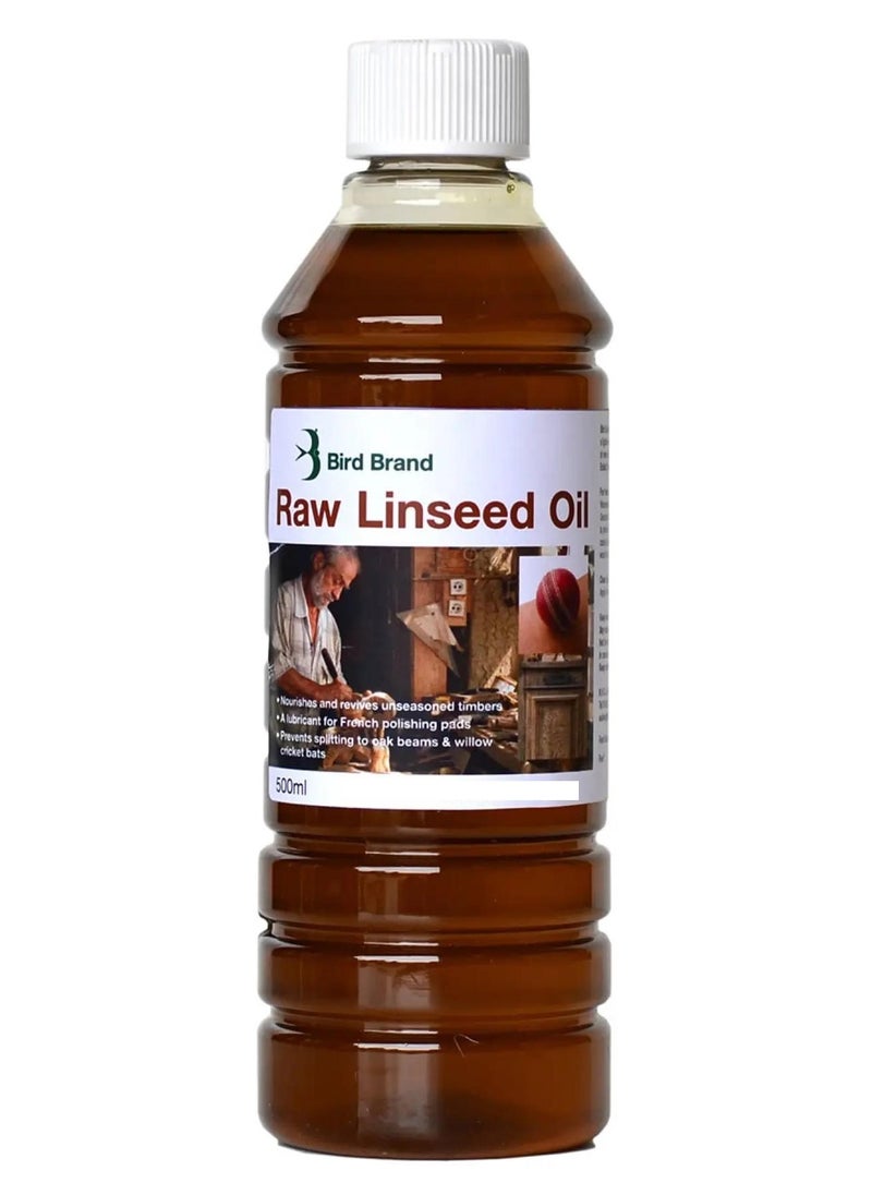 Bird Brand Raw Linseed Oil 500 ML  - Image 1
