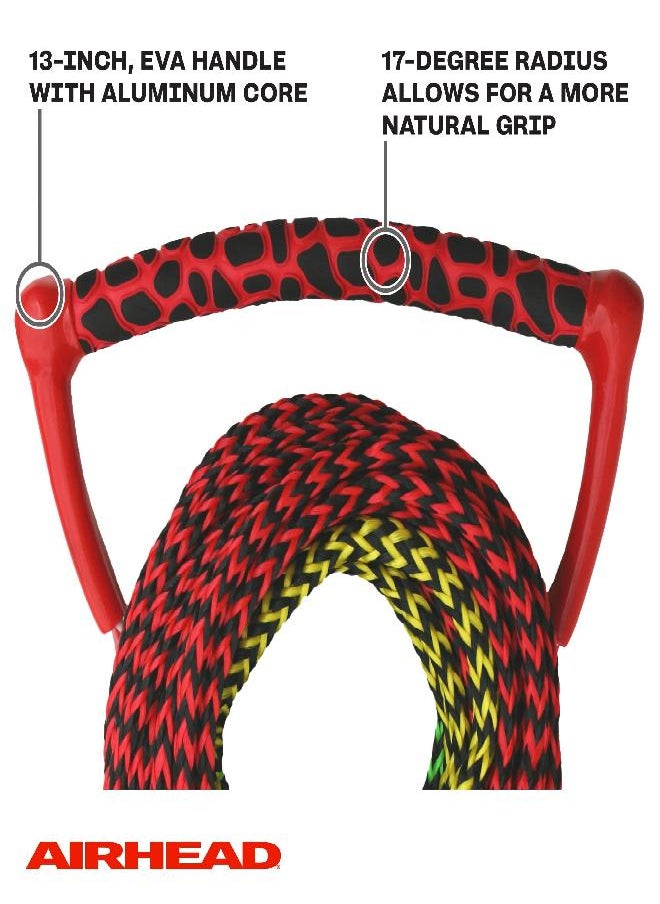Airhead Water Ski Rope With Radius Handle, 3 Section For Water Skis, Wakeboards And Kneeboards  - Image 3