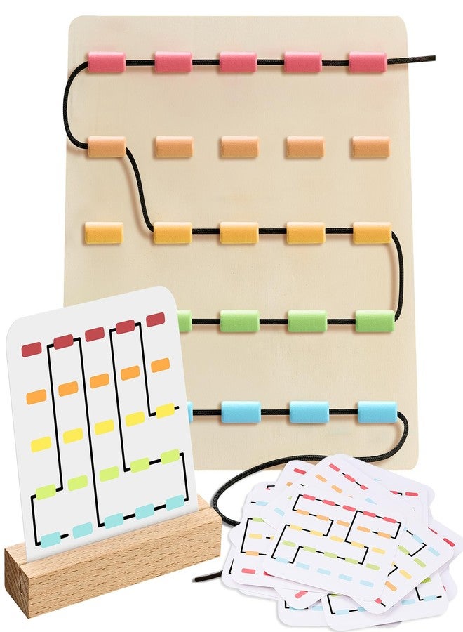 Soulchen Memory Games for Seniors Threading Game for Seniors for Elderly Brain Games for Elderly, Adults, Tubes Threading Puzzle Board Gadgets Gifts - Image 1