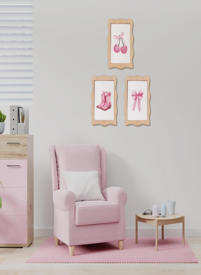 Longan Craft 3 PCS Framed Wooden Preppy Room Decor, Vintage Wood Pink Wall Decor Cute Girly Bow Print Aesthetic Funny Decorations for Girls Dorm Bedroom Apartment Living Room - Image 5