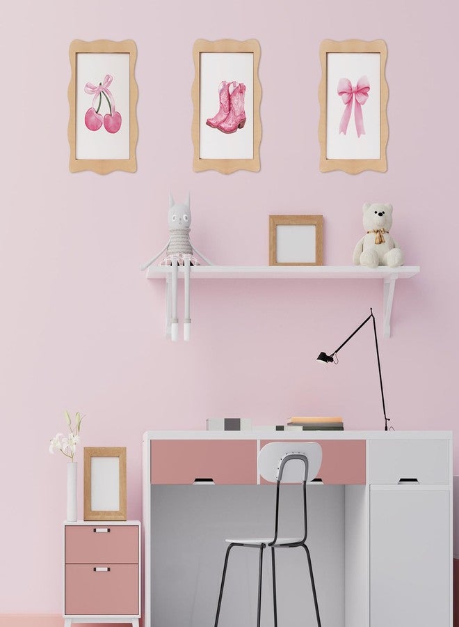 Longan Craft 3 PCS Framed Wooden Preppy Room Decor, Vintage Wood Pink Wall Decor Cute Girly Bow Print Aesthetic Funny Decorations for Girls Dorm Bedroom Apartment Living Room - Image 4