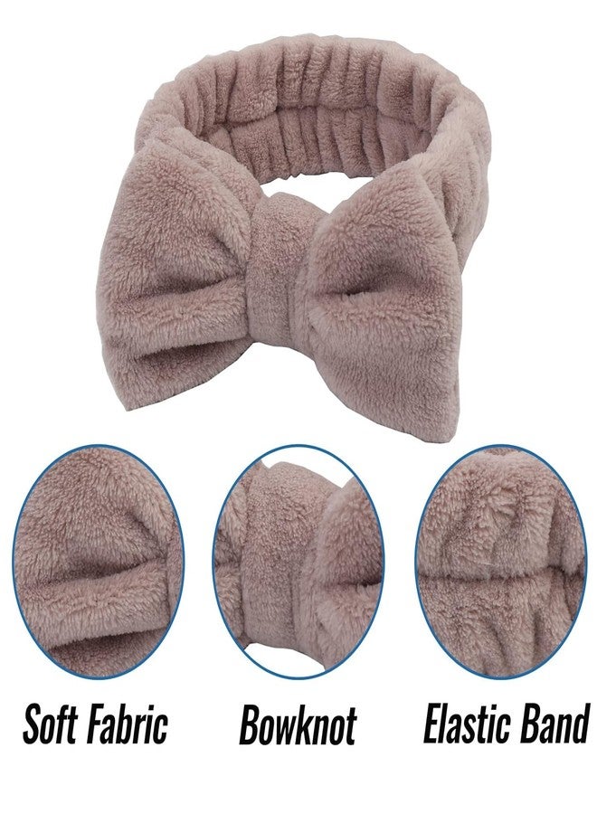 VALUEVIBES SOFT SPA Headband & Wrist Wash Bands Set - Cute Elastic Skincare Headbands & Absorbent Wristbands for Washing Face, Makeup, and Skincare (LIGHT BROWN, M) - Image 3