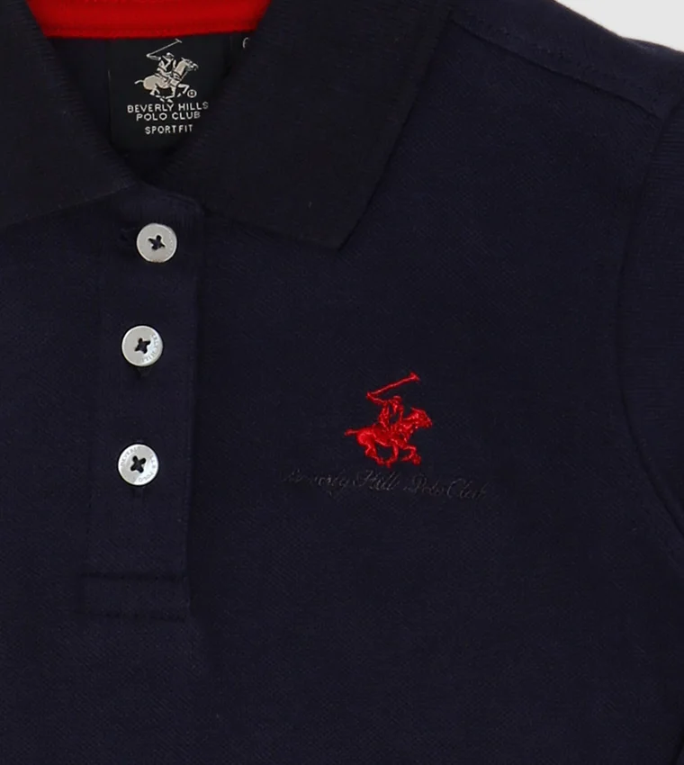 Beverly Hills Polo Club  Bhpc Kids Navy Blue Short Sleeve T-Shirt for Women | Best Price UAE
