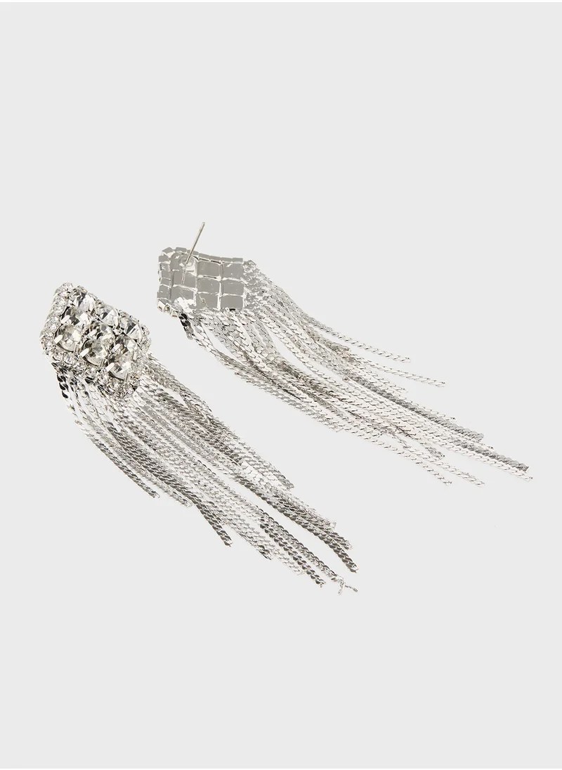 ايلا ليمتد اديشن Diamante Tassel Drop Earrings