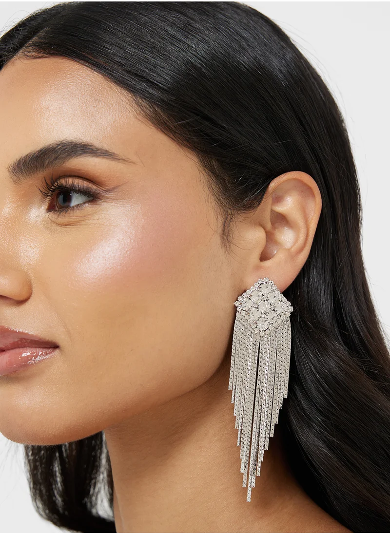 ايلا ليمتد اديشن Diamante Tassel Drop Earrings