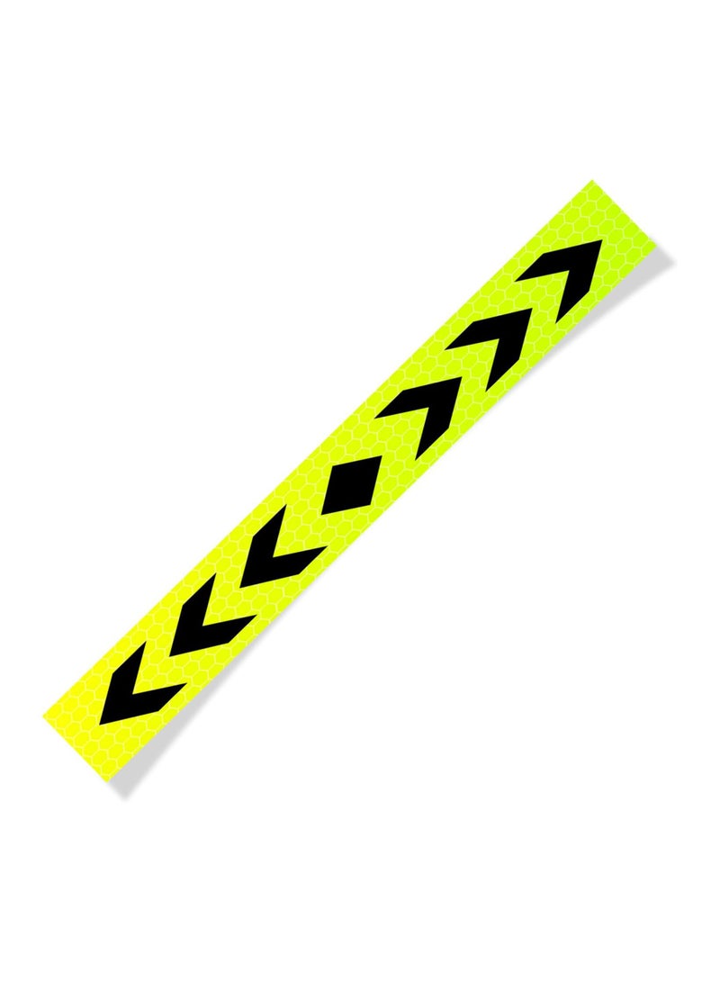 Duravel Duravel High Visibility Reflective Safety Arrow Strip, Fluorescent Yellow Black, Honeycomb Pattern (10 Sticker) - Image 5