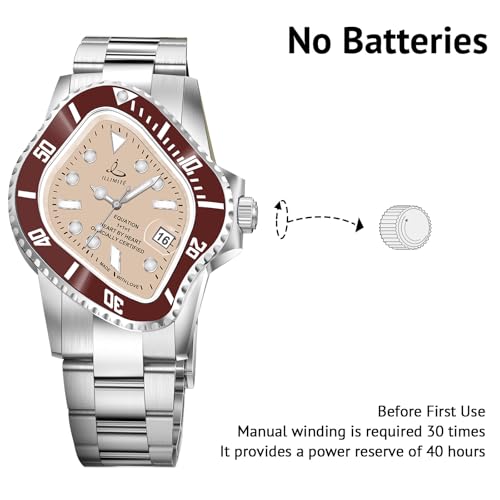 ILLIMITE Melting Automatic Watches for Men Japanese Miyota 8215 Self-Winding Mechanical Movement Women Watch Waterproof Stainless Steel Art Surrealist Wrist Watches Pea001 - Image 3