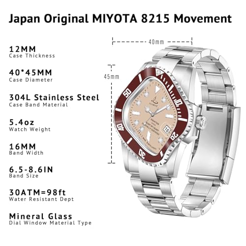 ILLIMITE Melting Automatic Watches for Men Japanese Miyota 8215 Self-Winding Mechanical Movement Women Watch Waterproof Stainless Steel Art Surrealist Wrist Watches Pea001 - Image 2