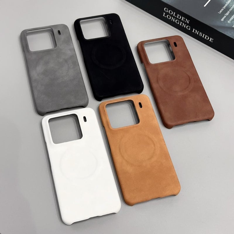 erorex For Xiaomi 15 Pro  Feel Sheepskin MagSafe Magnetic Phone Case(Black) - Image 2