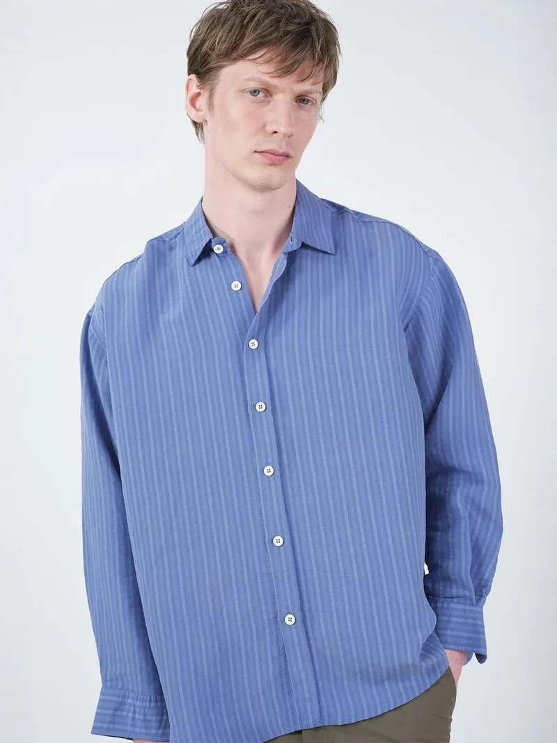 جيستو GIESTO Striped Buttoned Long Sleeve Shirt
