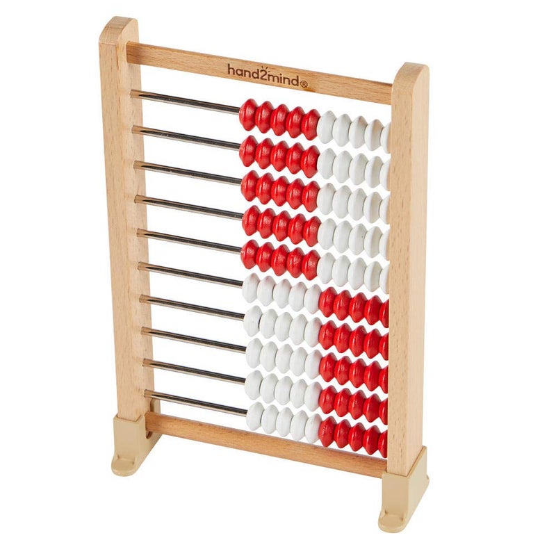 hand2mind hand2mind Mini 100Bead Wooden Rekenrek Abacus Abacus for Kids Math Wooden Counting Math Manipulatives Bead Counters for Kids Math Learn Counting and Numbers Homeschool Supplies Set of 1 - Image 5