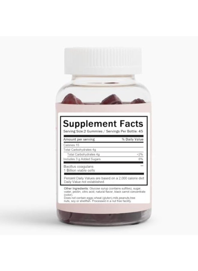 Clean Prebiotic Fiber Gummy, Clean Fiber Gummies for Men, Clean Prebiotic Fiber Gummy Supplement, Digestive Gut Health 60 Gummies - Image 2