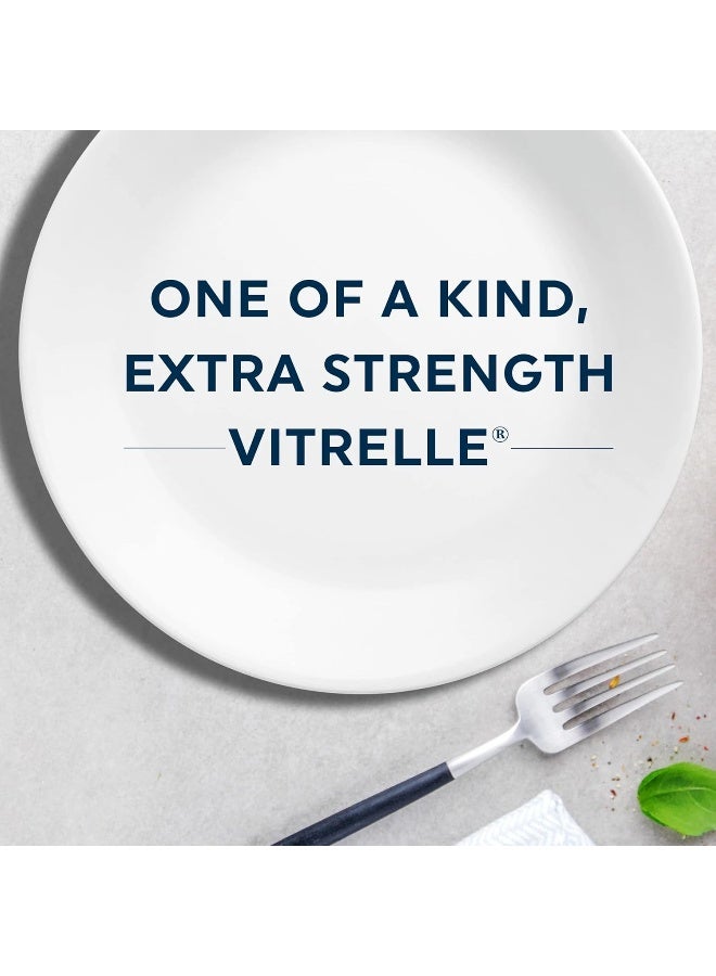 Corelle Vitrelle 6-Piece Salad Plates Set, Triple Layer Glass and Chip Resistant, 8-1/2-Inch Lightweight Round Plates, Winter Frost White - Image 5